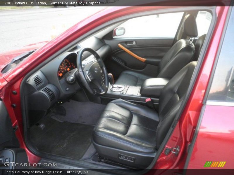 Garnet Fire Metallic / Graphite 2003 Infiniti G 35 Sedan