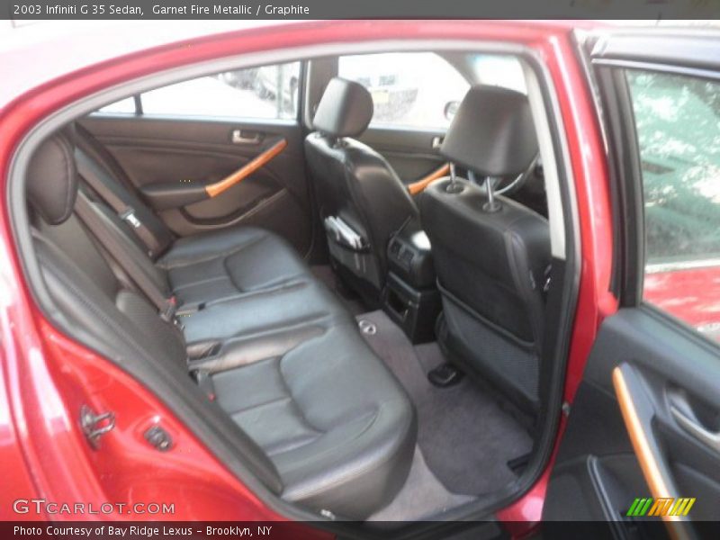 Garnet Fire Metallic / Graphite 2003 Infiniti G 35 Sedan