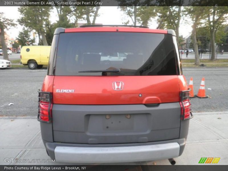 Sunset Orange Pearl / Gray 2003 Honda Element EX AWD