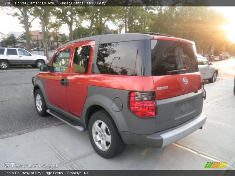 Sunset Orange Pearl / Gray 2003 Honda Element EX AWD