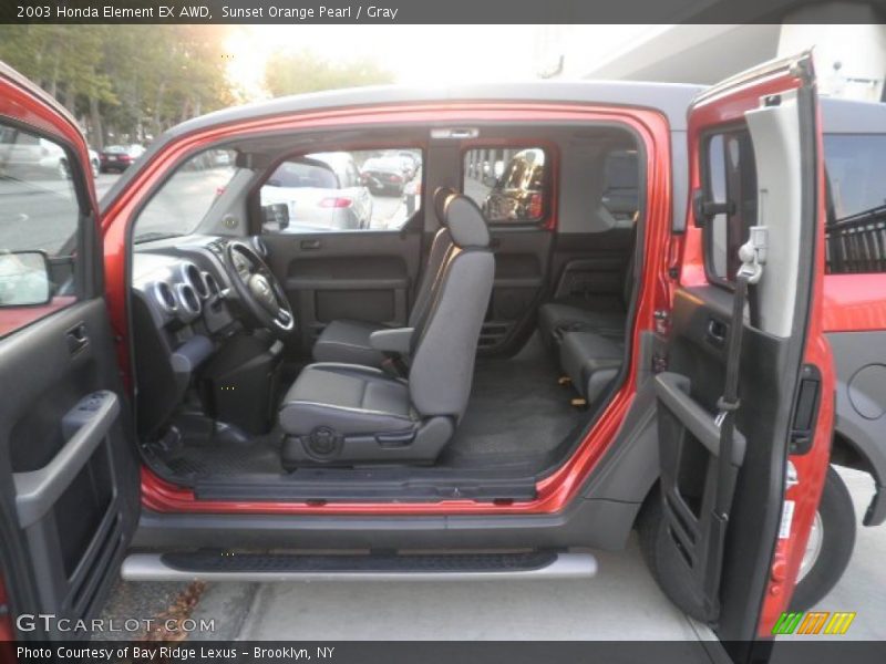Sunset Orange Pearl / Gray 2003 Honda Element EX AWD