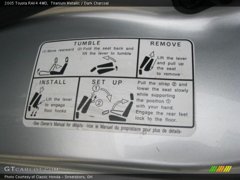 Titanium Metallic / Dark Charcoal 2005 Toyota RAV4 4WD