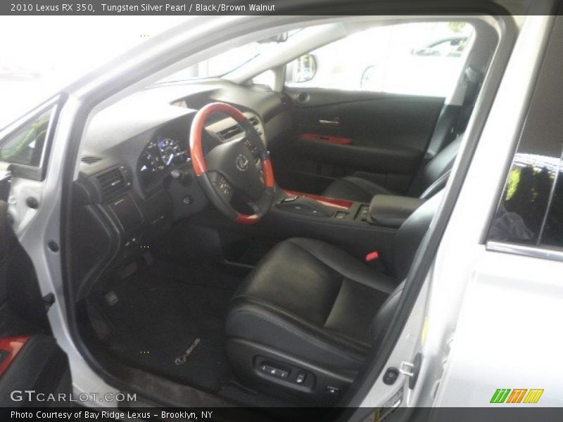 Tungsten Silver Pearl / Black/Brown Walnut 2010 Lexus RX 350