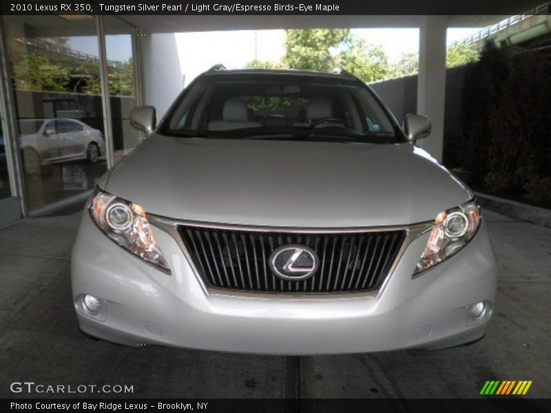 Tungsten Silver Pearl / Light Gray/Espresso Birds-Eye Maple 2010 Lexus RX 350