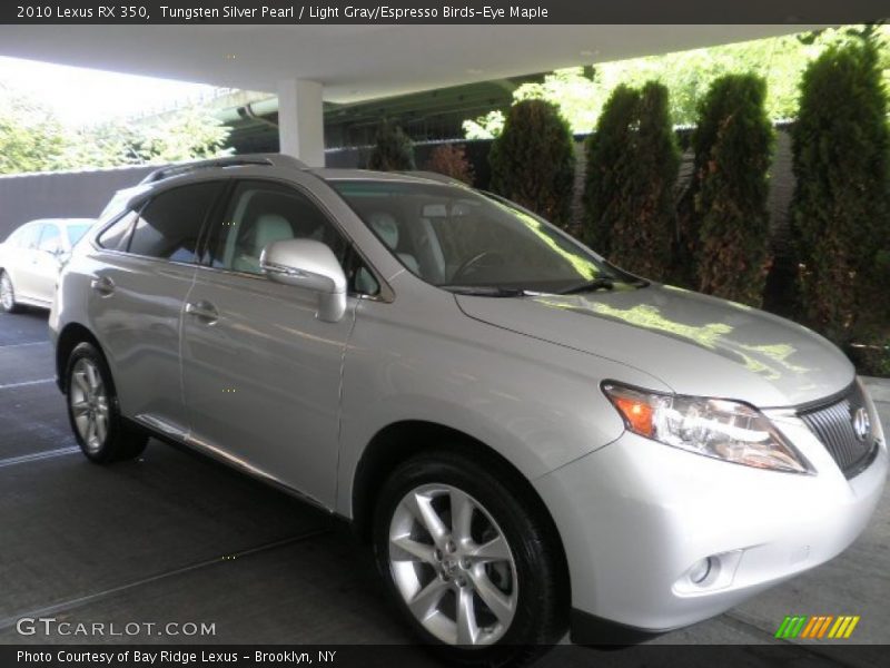 Tungsten Silver Pearl / Light Gray/Espresso Birds-Eye Maple 2010 Lexus RX 350
