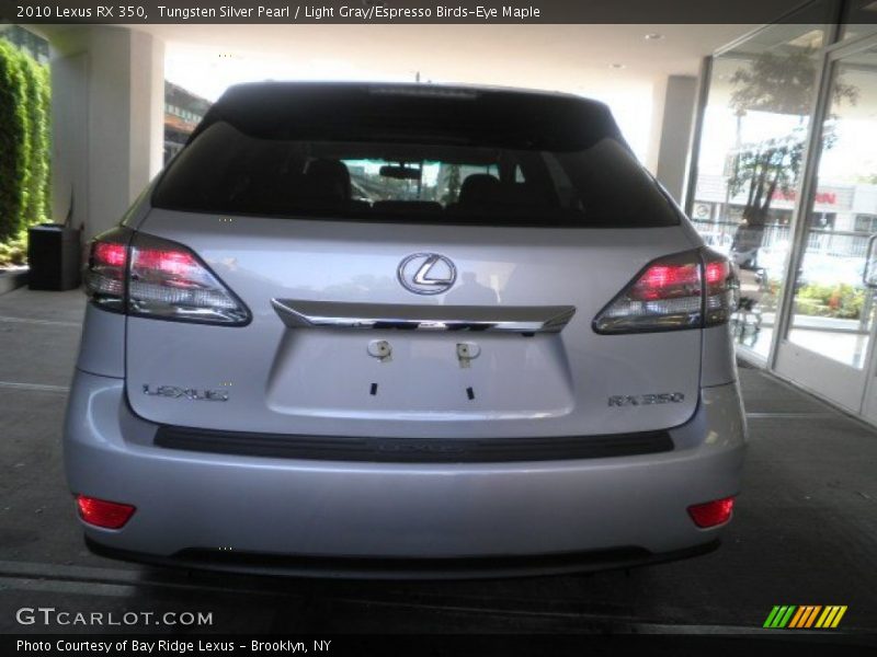 Tungsten Silver Pearl / Light Gray/Espresso Birds-Eye Maple 2010 Lexus RX 350