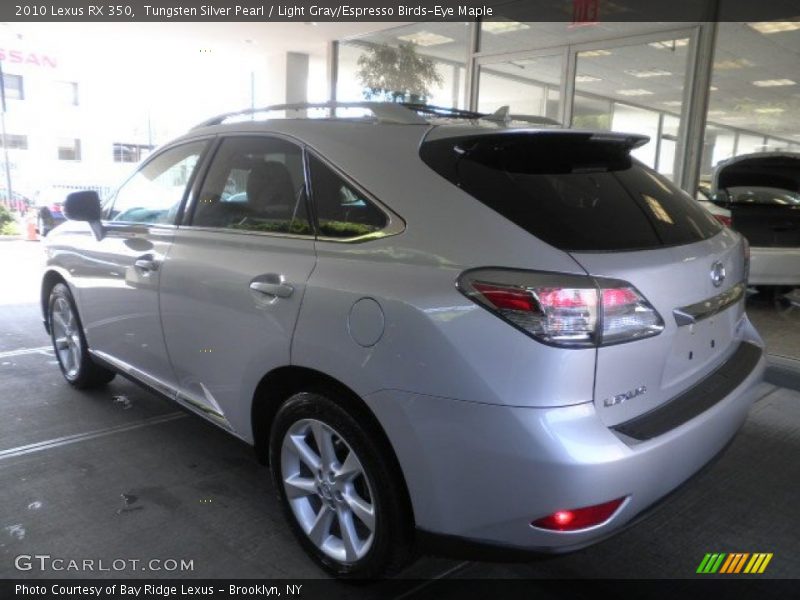 Tungsten Silver Pearl / Light Gray/Espresso Birds-Eye Maple 2010 Lexus RX 350