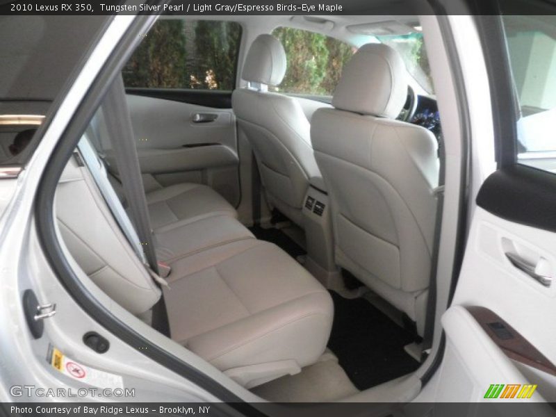 Tungsten Silver Pearl / Light Gray/Espresso Birds-Eye Maple 2010 Lexus RX 350