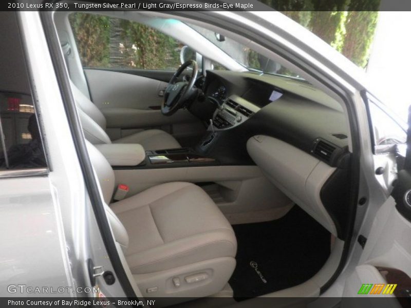 Tungsten Silver Pearl / Light Gray/Espresso Birds-Eye Maple 2010 Lexus RX 350