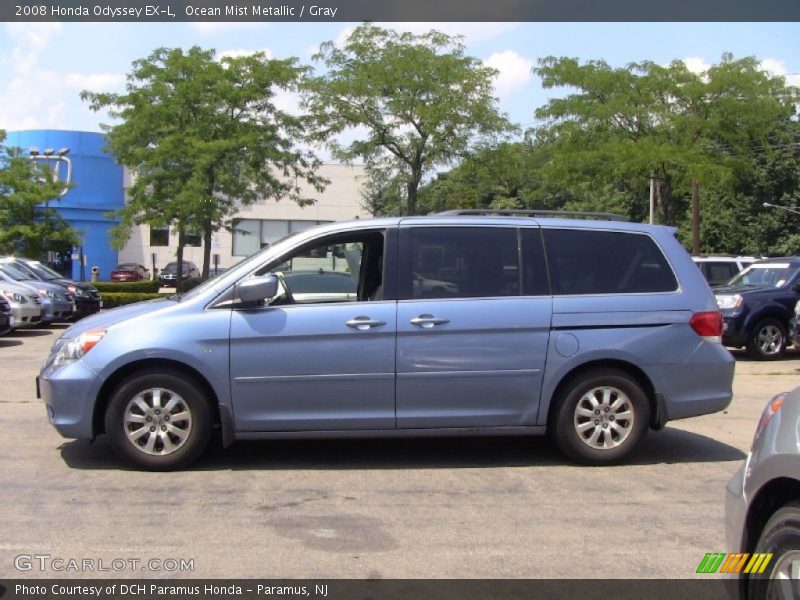 Ocean Mist Metallic / Gray 2008 Honda Odyssey EX-L