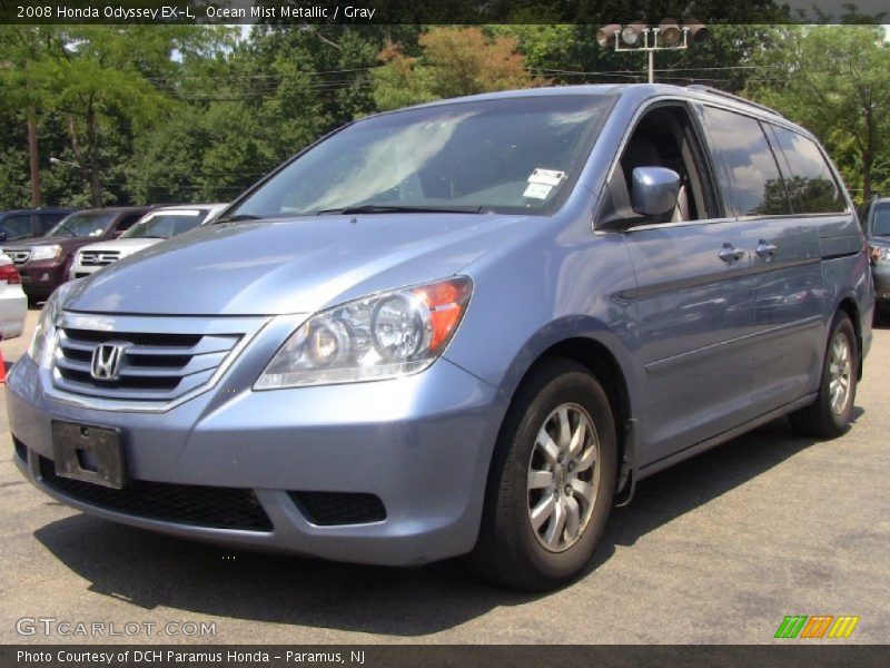 Ocean Mist Metallic / Gray 2008 Honda Odyssey EX-L