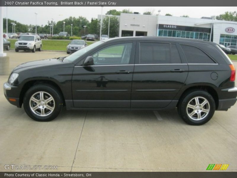 Brilliant Black / Pastel Slate Gray 2007 Chrysler Pacifica Touring