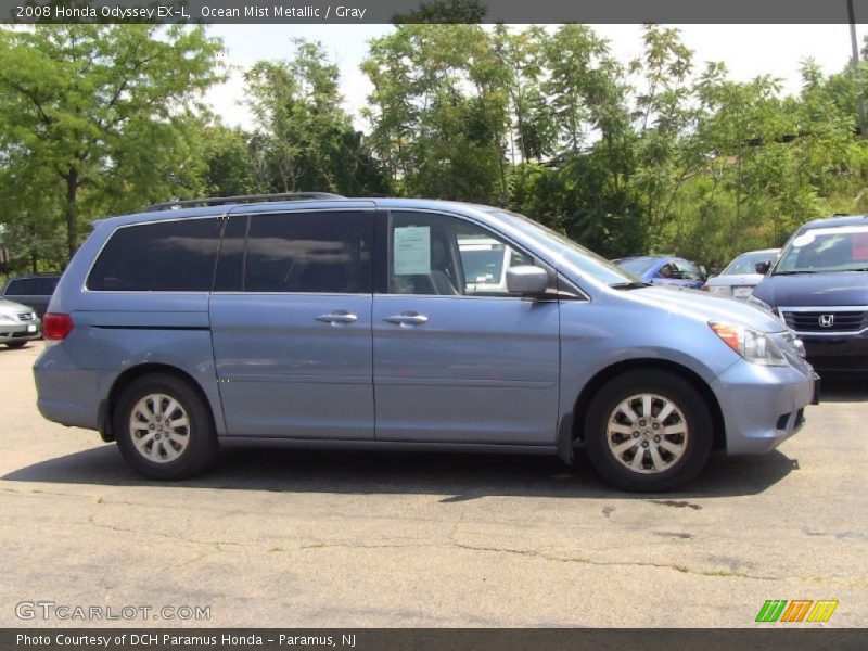 Ocean Mist Metallic / Gray 2008 Honda Odyssey EX-L