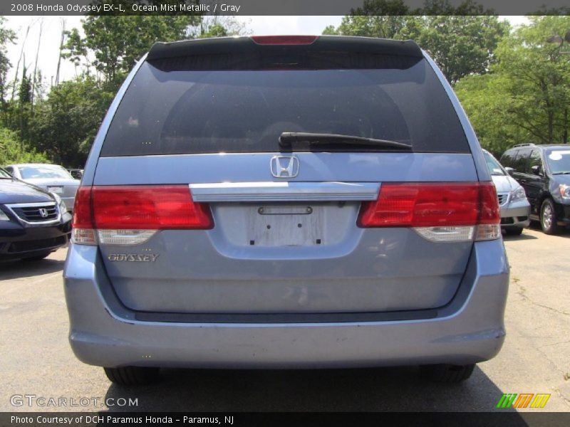 Ocean Mist Metallic / Gray 2008 Honda Odyssey EX-L