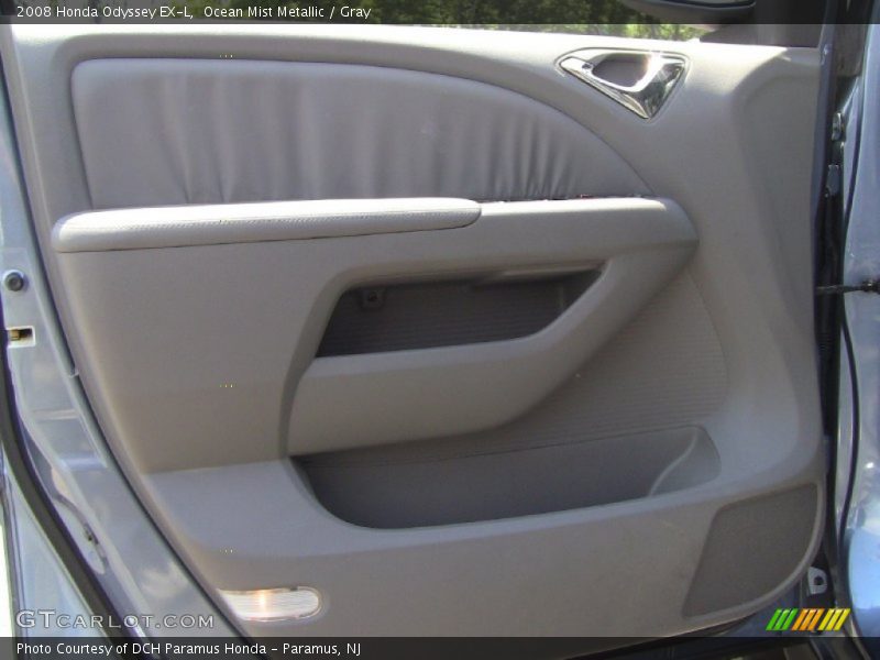 Ocean Mist Metallic / Gray 2008 Honda Odyssey EX-L