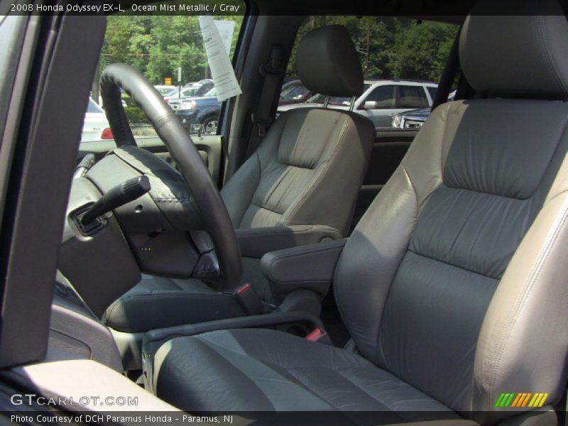 Ocean Mist Metallic / Gray 2008 Honda Odyssey EX-L