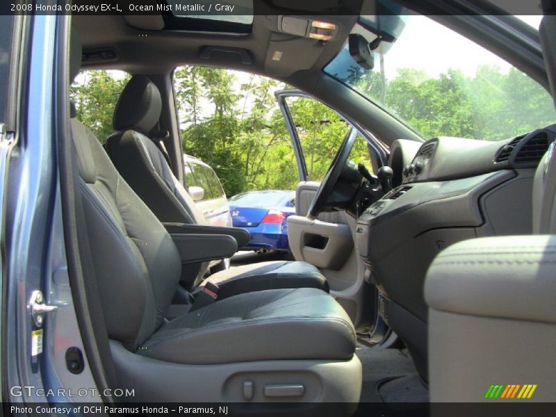 Ocean Mist Metallic / Gray 2008 Honda Odyssey EX-L