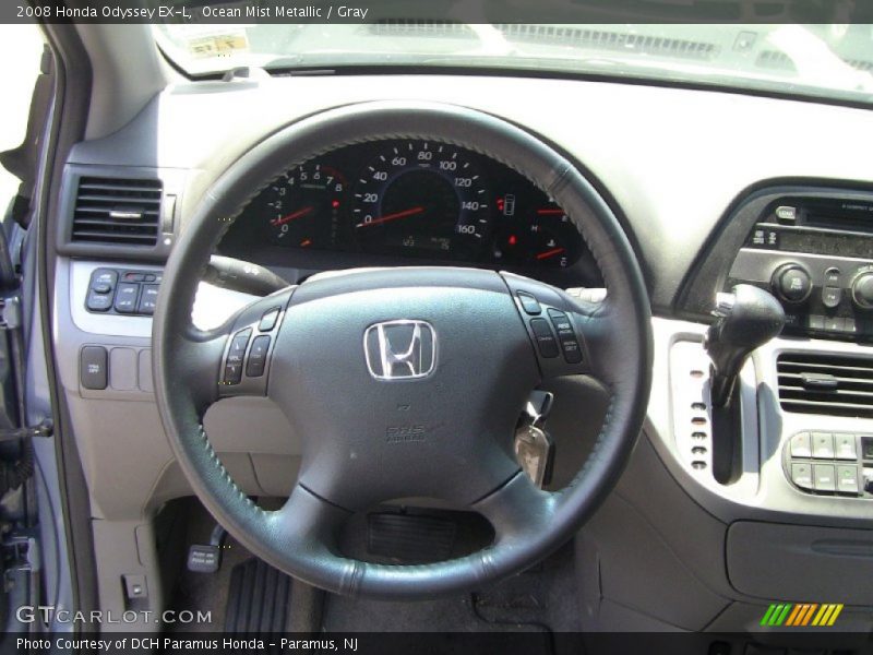 Ocean Mist Metallic / Gray 2008 Honda Odyssey EX-L