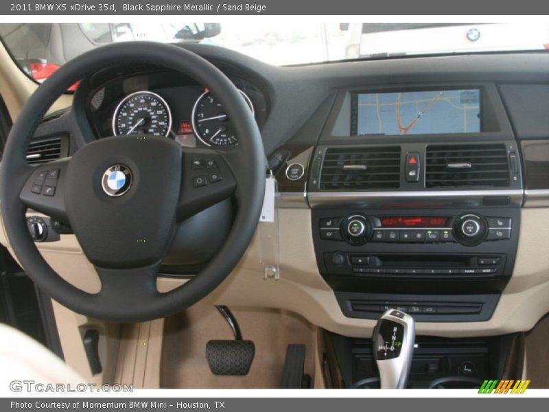 Black Sapphire Metallic / Sand Beige 2011 BMW X5 xDrive 35d