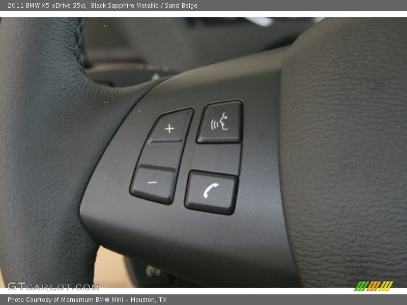 Black Sapphire Metallic / Sand Beige 2011 BMW X5 xDrive 35d