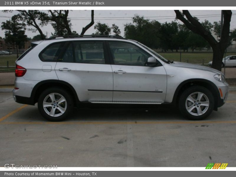 Titanium Silver Metallic / Black 2011 BMW X5 xDrive 35d