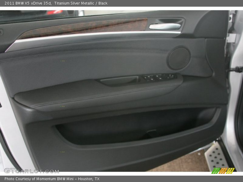 Titanium Silver Metallic / Black 2011 BMW X5 xDrive 35d