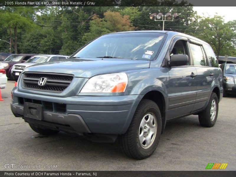 Steel Blue Metallic / Gray 2005 Honda Pilot LX 4WD