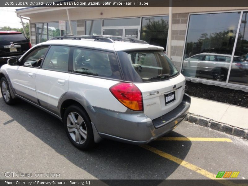 Satin White Pearl / Taupe 2005 Subaru Outback 3.0 R L.L. Bean Edition Wagon