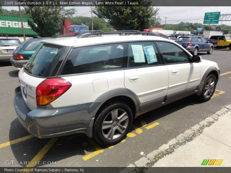 Satin White Pearl / Taupe 2005 Subaru Outback 3.0 R L.L. Bean Edition Wagon