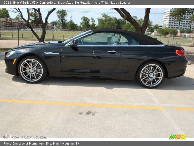  2012 6 Series 650i Convertible Black Sapphire Metallic