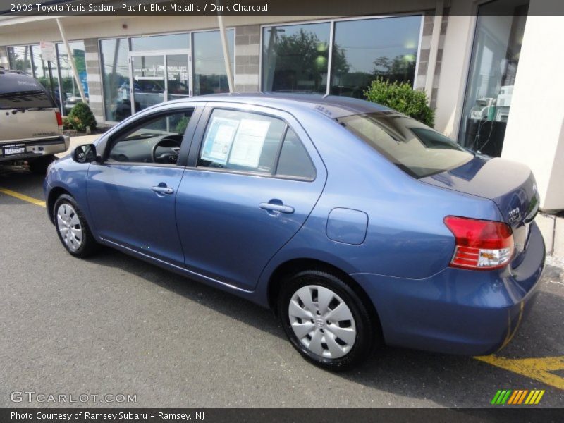 Pacific Blue Metallic / Dark Charcoal 2009 Toyota Yaris Sedan