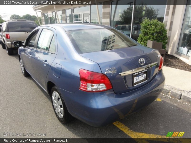 Pacific Blue Metallic / Dark Charcoal 2009 Toyota Yaris Sedan