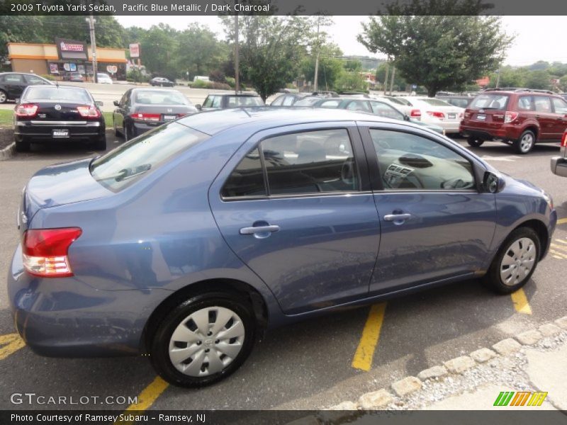 Pacific Blue Metallic / Dark Charcoal 2009 Toyota Yaris Sedan