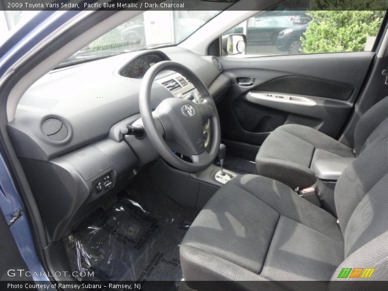 Pacific Blue Metallic / Dark Charcoal 2009 Toyota Yaris Sedan
