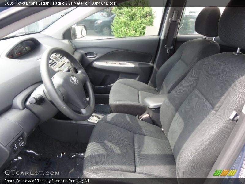 Pacific Blue Metallic / Dark Charcoal 2009 Toyota Yaris Sedan