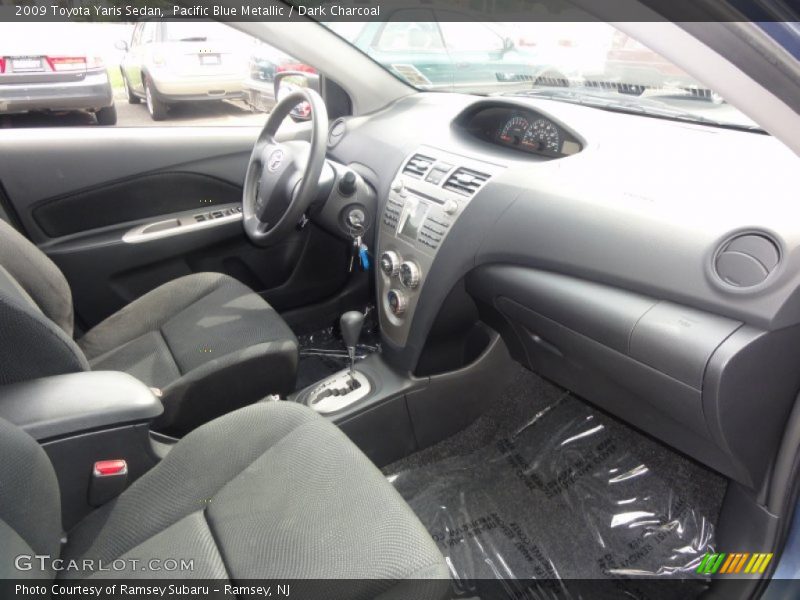 Pacific Blue Metallic / Dark Charcoal 2009 Toyota Yaris Sedan