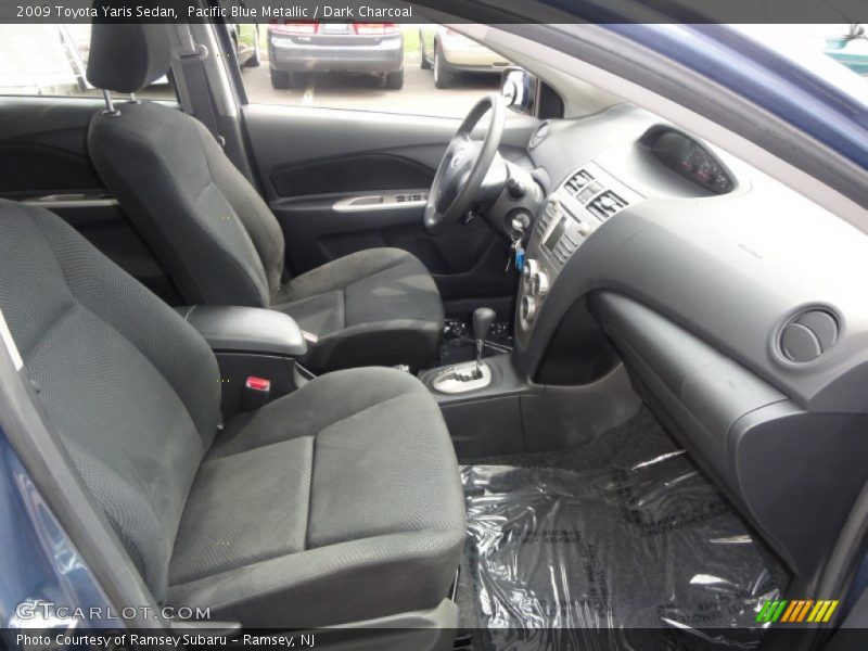 Pacific Blue Metallic / Dark Charcoal 2009 Toyota Yaris Sedan