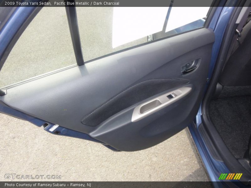 Pacific Blue Metallic / Dark Charcoal 2009 Toyota Yaris Sedan
