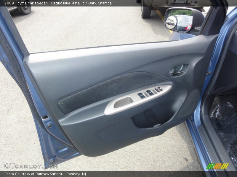 Pacific Blue Metallic / Dark Charcoal 2009 Toyota Yaris Sedan
