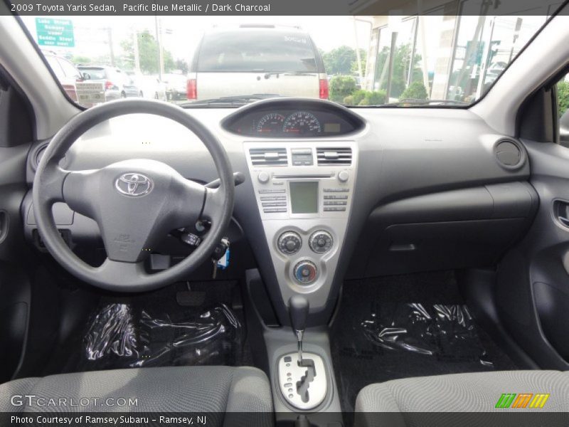 Pacific Blue Metallic / Dark Charcoal 2009 Toyota Yaris Sedan
