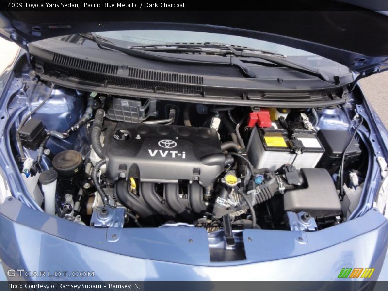 Pacific Blue Metallic / Dark Charcoal 2009 Toyota Yaris Sedan