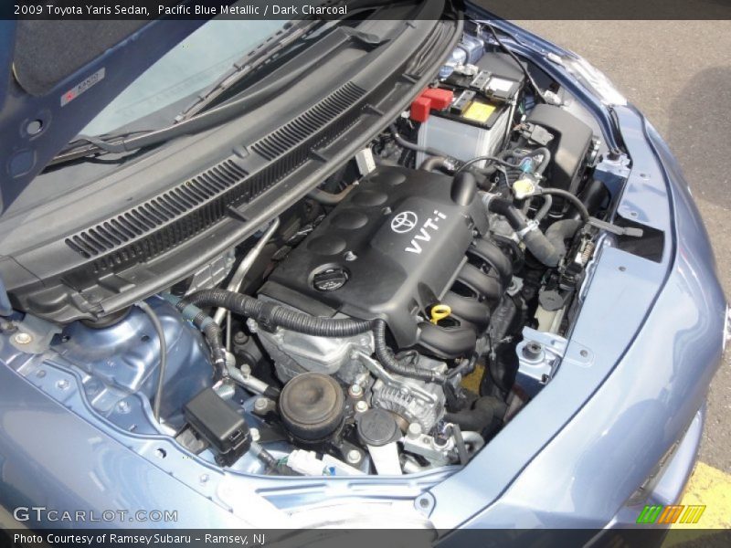 Pacific Blue Metallic / Dark Charcoal 2009 Toyota Yaris Sedan