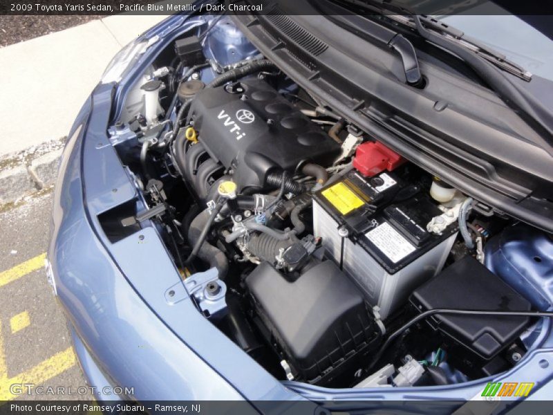 Pacific Blue Metallic / Dark Charcoal 2009 Toyota Yaris Sedan