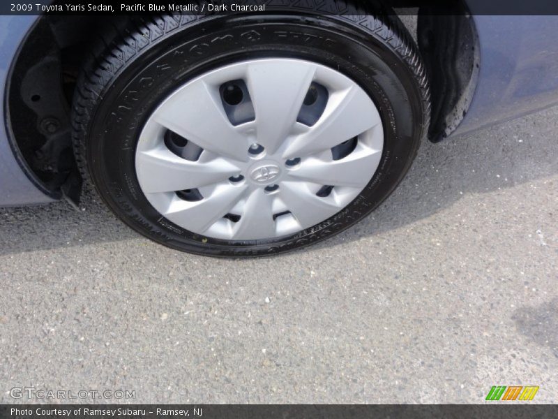 Pacific Blue Metallic / Dark Charcoal 2009 Toyota Yaris Sedan