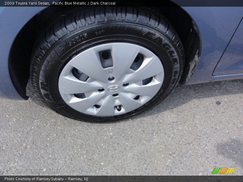 Pacific Blue Metallic / Dark Charcoal 2009 Toyota Yaris Sedan