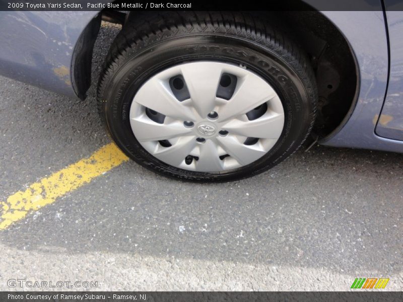 Pacific Blue Metallic / Dark Charcoal 2009 Toyota Yaris Sedan