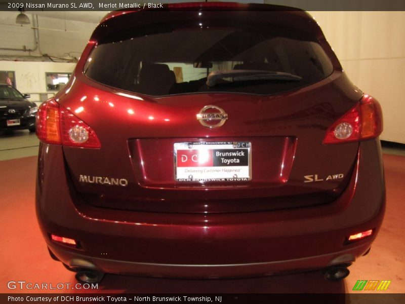 Merlot Metallic / Black 2009 Nissan Murano SL AWD