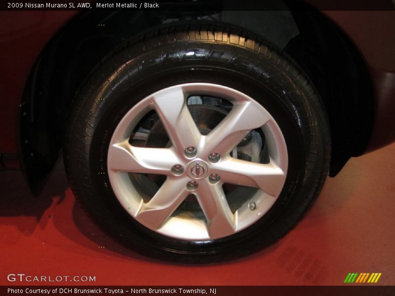 Merlot Metallic / Black 2009 Nissan Murano SL AWD