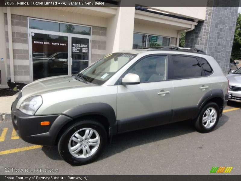 Sahara Silver / Beige 2006 Hyundai Tucson Limited 4x4