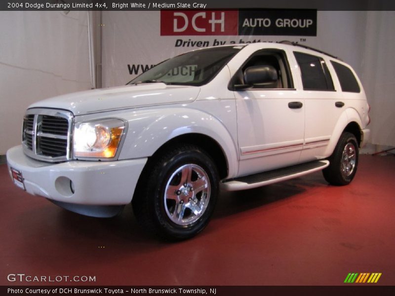Bright White / Medium Slate Gray 2004 Dodge Durango Limited 4x4